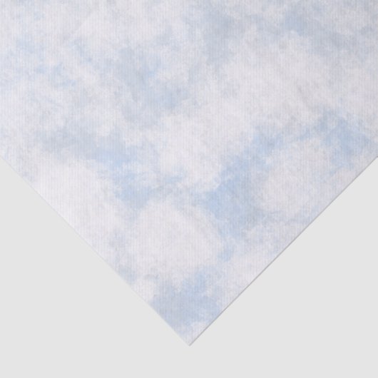 Papier Mousseline Papier Tissu Clouds & Ciel Blanc (Détail)