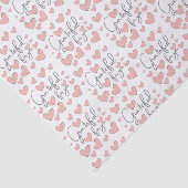 Papier Mousseline Papier Tissu Coeur Grateful For You (Détail)