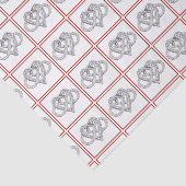 Papier Mousseline Papier Tissu Coeur Infini (Détail)