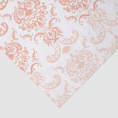 Papier Mousseline Papier Tissu Coral Ombre Damask (Détail)
