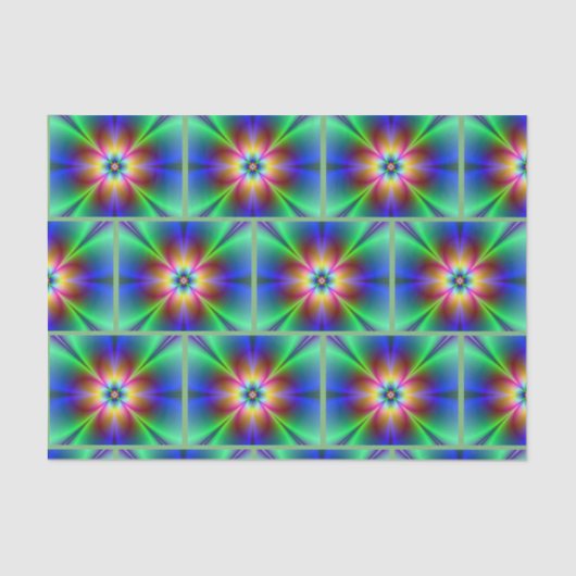 Papier Mousseline Papier Tissu couleur Neon Daisy (Recto)