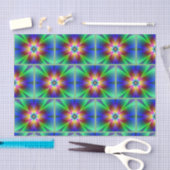 Papier Mousseline Papier Tissu couleur Neon Daisy (Artisanat)