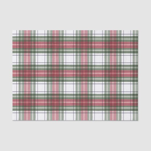 Papier Mousseline Papier Tissu couleur rouge et vert pour les vacanc (Recto)