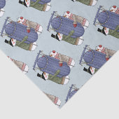 Papier Mousseline Papier Tissu Couple Neige Couple Doux (Détail)