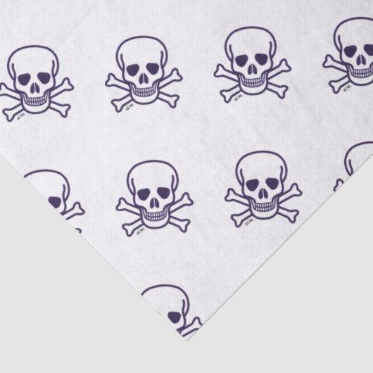 Papier Mousseline Papier tissu crâne n os (Détail)