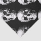 Papier Mousseline Papier Tissu Crânien noir (Détail)