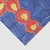 Papier Mousseline Papier Tissu Cross Motif (Détail)