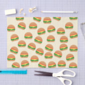 Papier Mousseline Papier Tissu Cute Burgers (Artisanat)