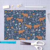 Papier Mousseline Papier Tissu Cute Capybara (Artisanat)