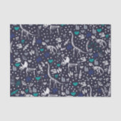 Papier Mousseline Papier Tissu Cute Dinosaur Skeletons (Recto)