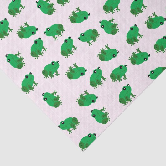 Papier Mousseline Papier Tissu Cute Frogs (Détail)