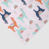 Papier Mousseline Papier Tissu Cute Llama (Détail)