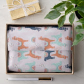 Papier Mousseline Papier Tissu Cute Llama (Cadeau)