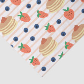 Papier Mousseline Papier Tissu Cute Pancakes and Berries (Détail)