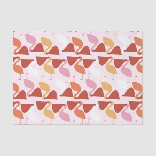 Papier Mousseline Papier Tissu Cute Pelican (Recto)