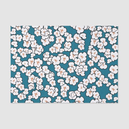Papier Mousseline Papier Tissu Cute Popcorn (Recto)
