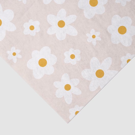 Papier Mousseline Papier Tissu Daisy (Détail)