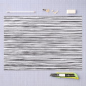 Papier Mousseline Papier Tissu d'aquarelle noir et blanc (Artisanat)