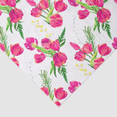 Papier Mousseline Papier Tissu d'aquarelle rose (Détail)