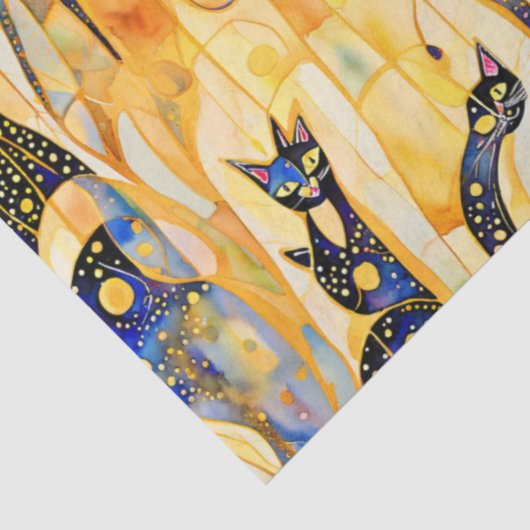 Papier Mousseline Papier Tissu De Chat Abstrait (Détail)