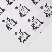 Papier Mousseline Papier Tissu de chat noir en jeu (Détail)