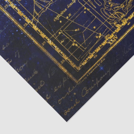 Papier Mousseline papier tissu de constellation d'aquarius (Détail)