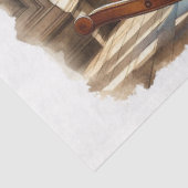 Papier Mousseline Papier Tissu De Découpage À Cheval Rocheux (Détail)