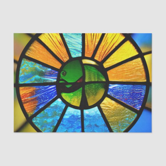 Papier Mousseline Papier Tissu De Découpage À Effet De Verre Tissé C (Recto)