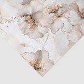Papier Mousseline Papier Tissu De Découpage À Fleurs Tonées Neutres (Détail)