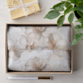 Papier Mousseline Papier Tissu De Découpage À Fleurs Tonées Neutres (Cadeau)