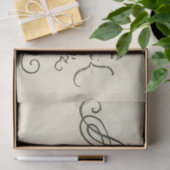 Papier Mousseline Papier Tissu de découpage Alphabet vintage (Cadeau)