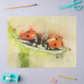 Papier Mousseline Papier Tissu De Découpage D'Aquarelle De Ladybug (Artisanat)