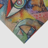 Papier Mousseline Papier Tissu de découpage des faces pliées (Détail)