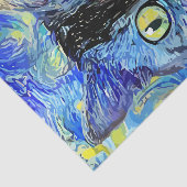 Papier Mousseline Papier Tissu de découpage en mosaïque bleue Abstra (Détail)