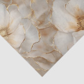 Papier Mousseline Papier Tissu De Découpage Fleurs D'Or Doux (Détail)