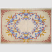 Papier Mousseline Papier Tissu De Découpage Floral Vibrant (Recto)