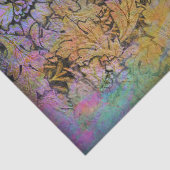 Papier Mousseline Papier Tissu De Découpage Florale Grunge (Détail)