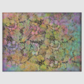 Papier Mousseline Papier Tissu De Découpage Florale Grunge (Recto)