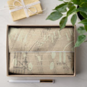 Papier Mousseline Papier Tissu De Découpage Gold Collage de musique (Cadeau)