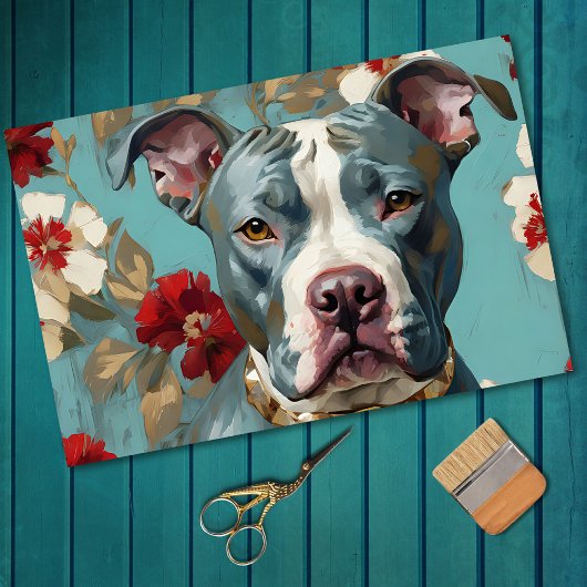 Papier Mousseline Papier Tissu De Découpage Pit Bull