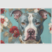 Papier Mousseline Papier Tissu De Découpage Pit Bull (Recto)
