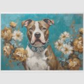 Papier Mousseline Papier Tissu De Découpage Pit Bull (Recto)