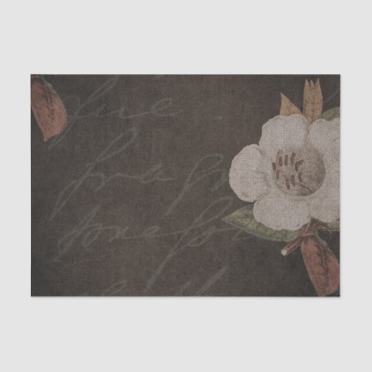 Papier Mousseline Papier Tissu de découpage Vintage foncé (Recto)