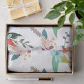 Papier Mousseline papier tissu de fleurs de printemps (Cadeau)