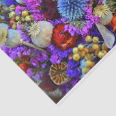 Papier Mousseline papier tissu de fleurs vives (Détail)