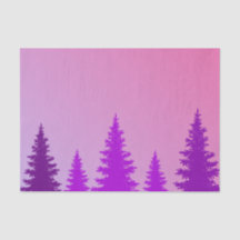Papier Tissu de forêt violette