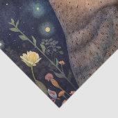 Papier Mousseline Papier Tissu de la chouette de minuit (Détail)