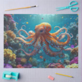 Papier Mousseline Papier Tissu de la mer d'Octopus (Artisanat)