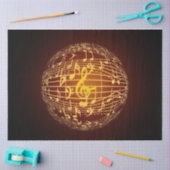 Papier Mousseline papier tissu de la sphère de musique (Artisanat)