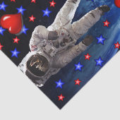 Papier Mousseline Papier Tissu de l'astronaute de tournesol (Détail)